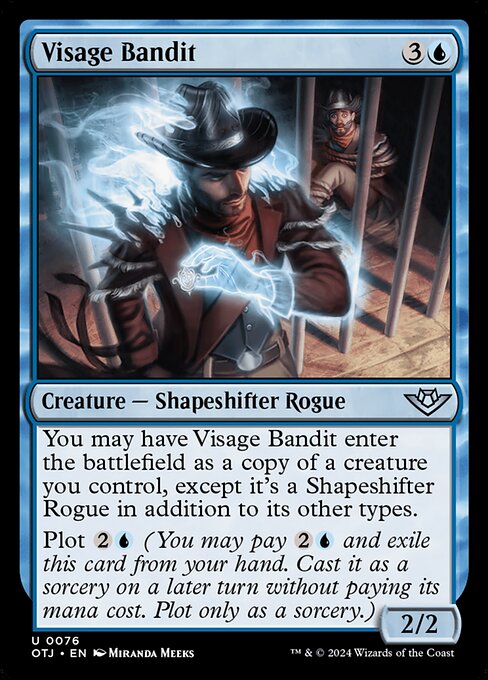 Visage Bandit Outlaws of Thunder Junction Magic: The Gathering card image