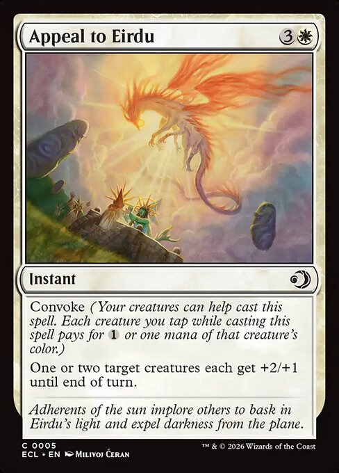 Appeal to Eirdu - Lorwyn Eclipsed #5 Magic: The Gathering card image