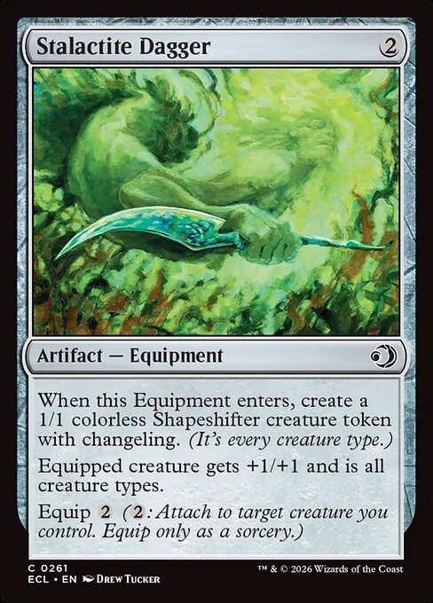 Stalactite Dagger Lorwyn Eclipsed Magic: The Gathering card image