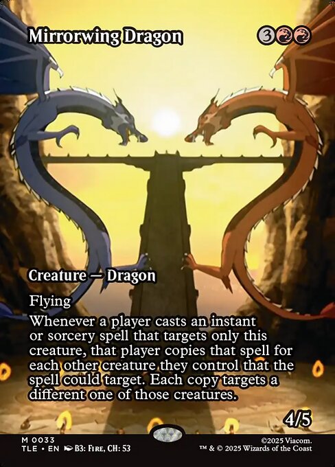 Mirrorwing Dragon - Avatar: The Last Airbender Eternal #33 Magic: The Gathering card image