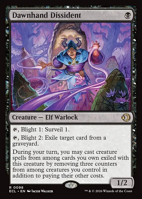 Dawnhand Dissident - Lorwyn Eclipsed #98 Magic: The Gathering card image