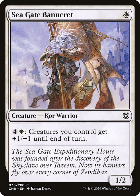Sea Gate Banneret Zendikar Rising Magic: The Gathering card image