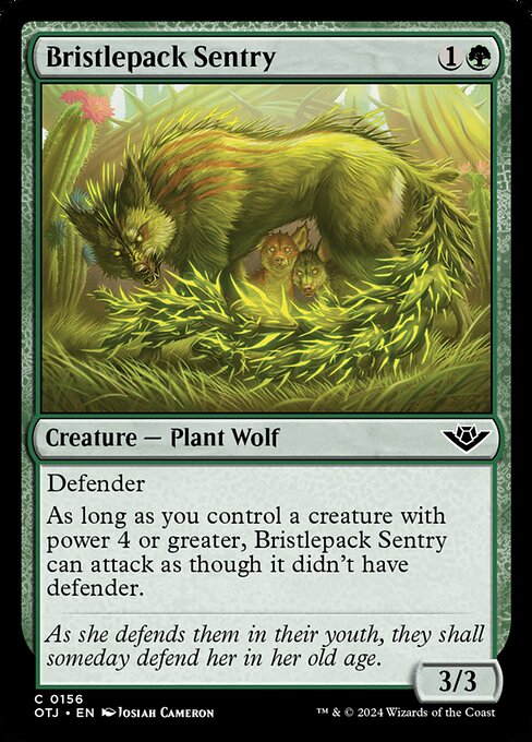 Bristlepack Sentry Outlaws of Thunder Junction Magic: The Gathering card image