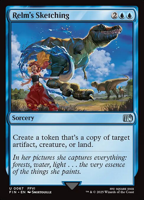 Relm's Sketching - Final Fantasy #67 Magic: The Gathering card image
