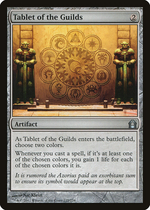 Tablet of the Guilds - Return to Ravnica #235 Magic: The Gathering card image