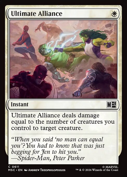 Ultimate Alliance Marvel Super Heroes Commander Magic: The Gathering card image