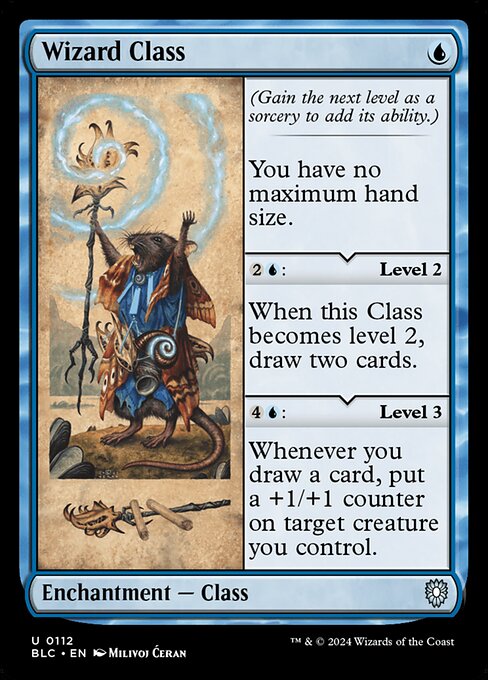 Wizard Class - Bloomburrow Commander #112