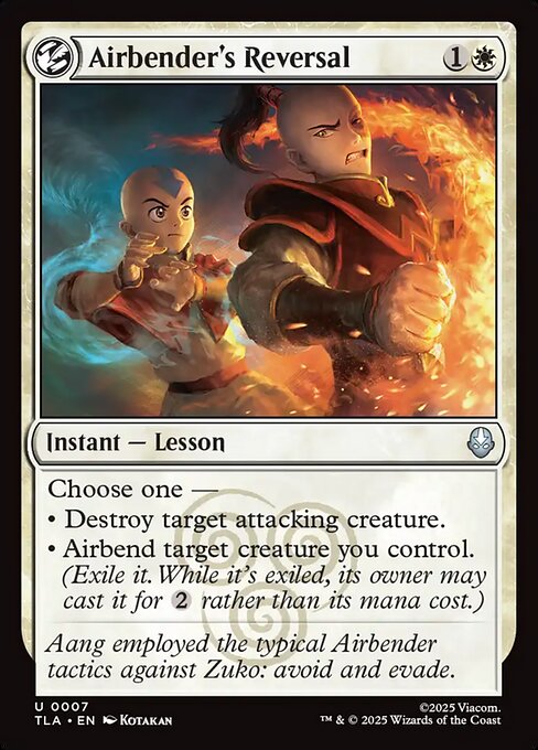 Airbender's Reversal - Avatar: The Last Airbender #7 Magic: The Gathering card image