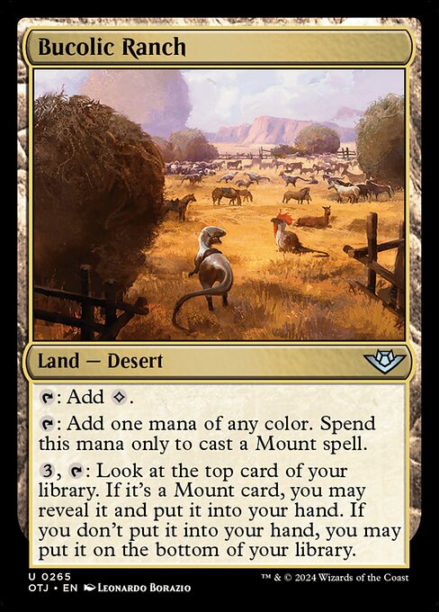Bucolic Ranch Outlaws of Thunder Junction Magic: The Gathering card image