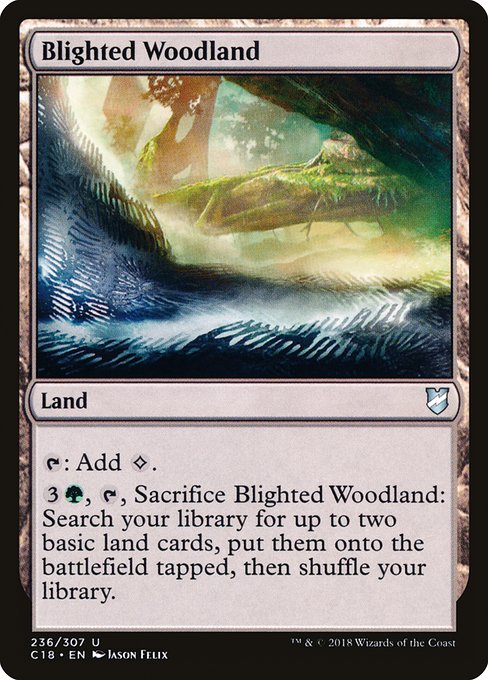 Blighted Woodland - Commander 2018 #236
