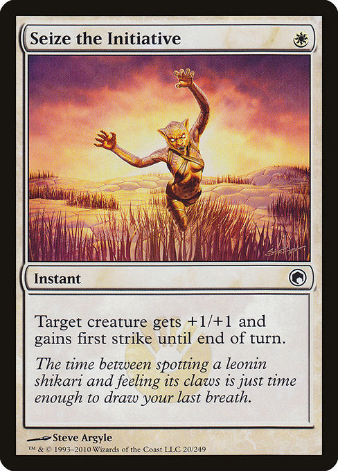 Seize the Initiative - Scars of Mirrodin #20 Magic: The Gathering card image