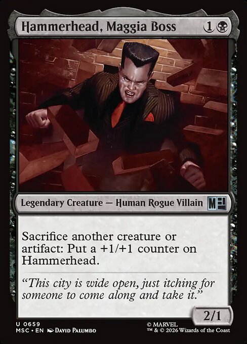 Hammerhead, Maggia Boss Marvel Super Heroes Commander Magic: The Gathering card image