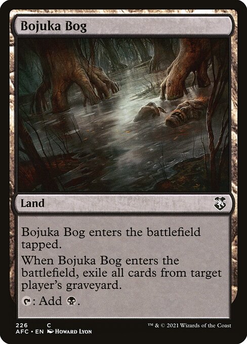 Bojuka Bog Forgotten Realms Commander Magic: The Gathering card image