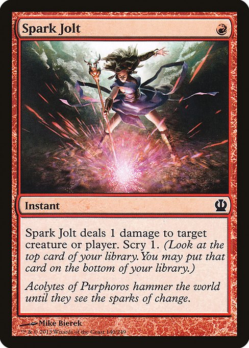 Spark Jolt - Theros #140 Magic: The Gathering card image