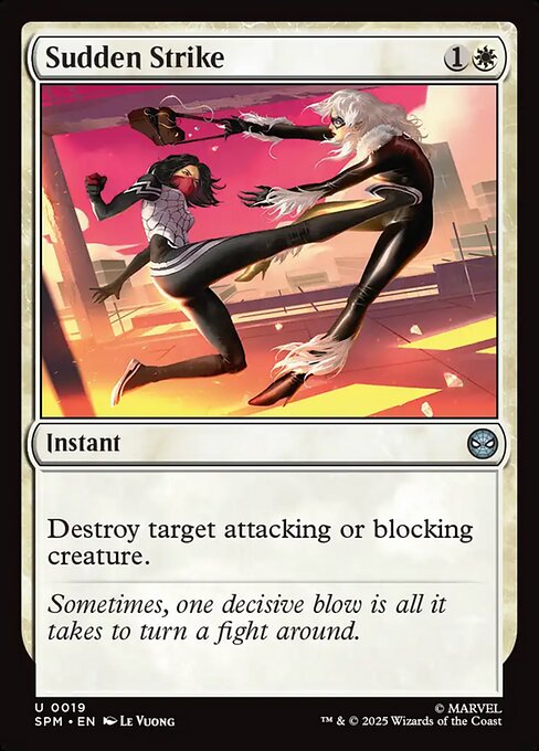 Sudden Strike Marvel's Spider-Man Magic: The Gathering card image