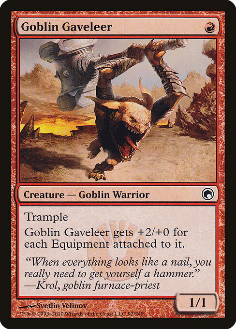 Goblin Gaveleer Scars of Mirrodin Magic: The Gathering card image