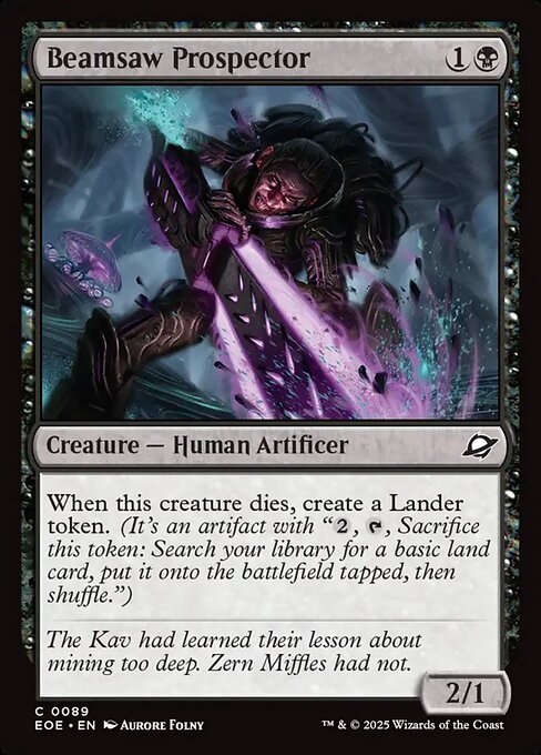 Beamsaw Prospector Edge of Eternities Magic: The Gathering card image