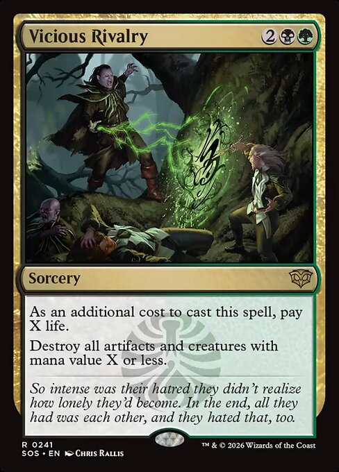 Vicious Rivalry Secrets of Strixhaven Magic: The Gathering card image