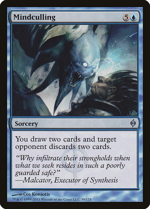 Mindculling New Phyrexia Magic: The Gathering card image