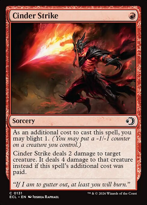 Cinder Strike - Lorwyn Eclipsed #131