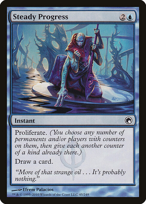 Steady Progress Scars of Mirrodin Magic: The Gathering card image
