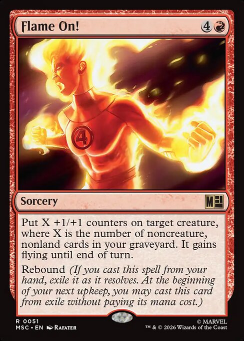 Flame On! Marvel Super Heroes Commander Magic: The Gathering card image