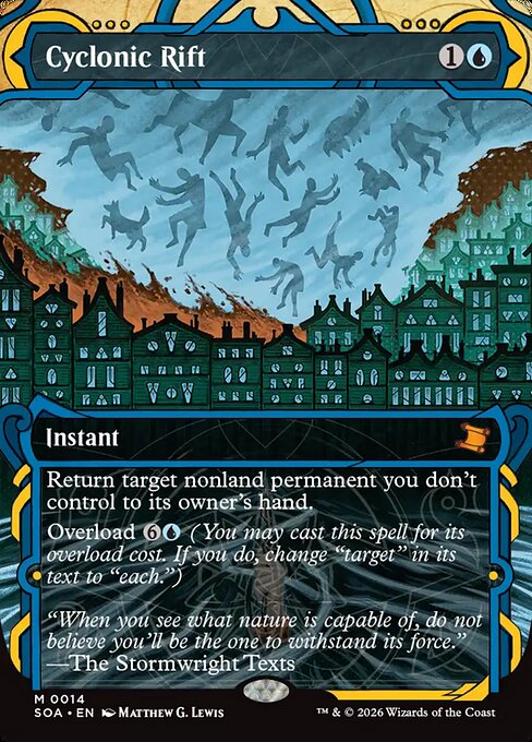 Cyclonic Rift - Secrets of Strixhaven Mystical Archive #14 Magic: The Gathering card image