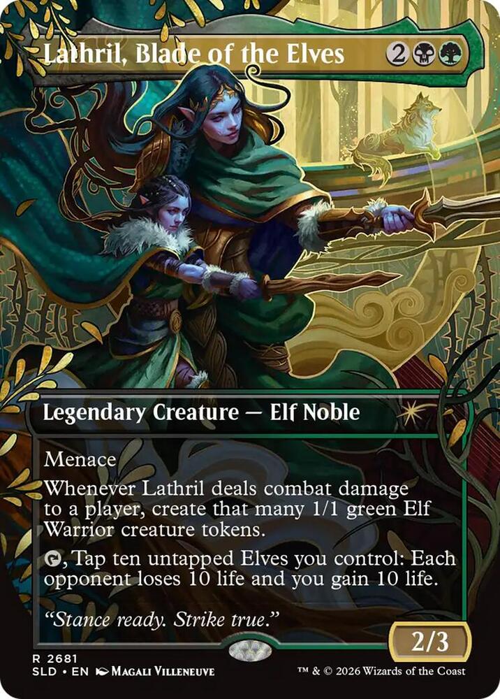 Lathril, Blade of the Elves #2681 SLD Foil