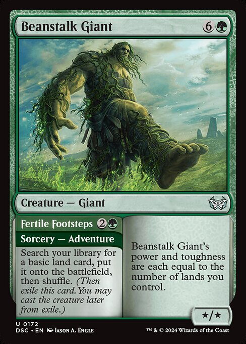 Beanstalk Giant // Fertile Footsteps - Duskmourn: House of Horror Commander #172