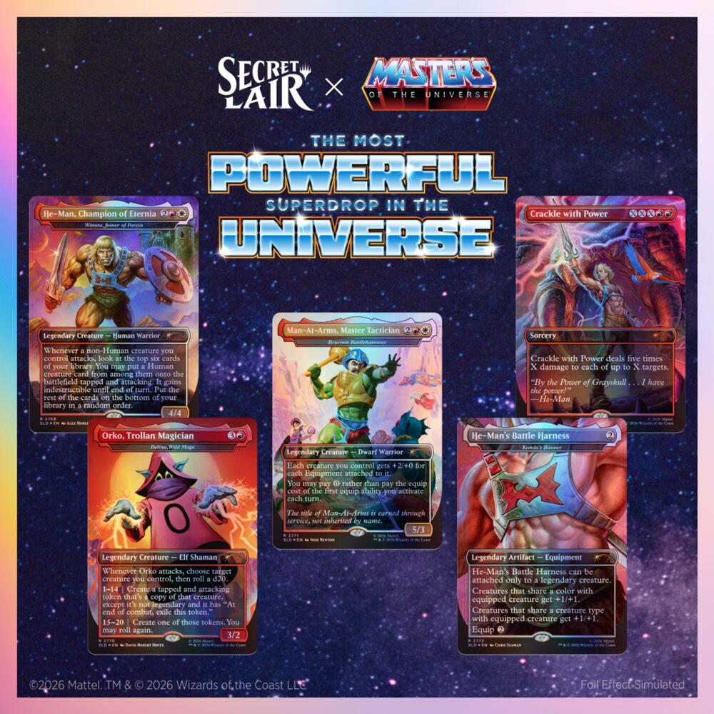 Secret Lair Drop: Secret Lair x Masters of the Universe: By the Power of Grayskull! Traditional Foil Edition