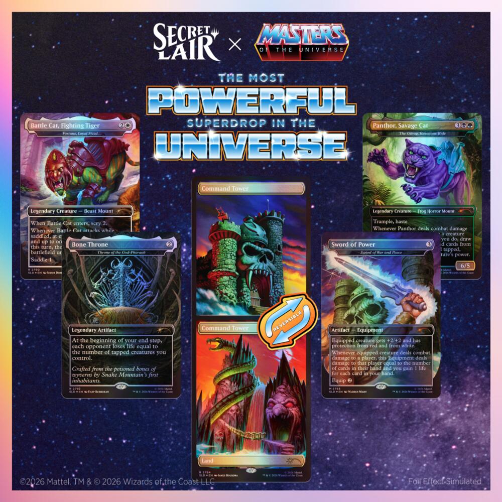 Secret Lair Drop: Secret Lair x Masters of the Universe: Sold Separately unopened