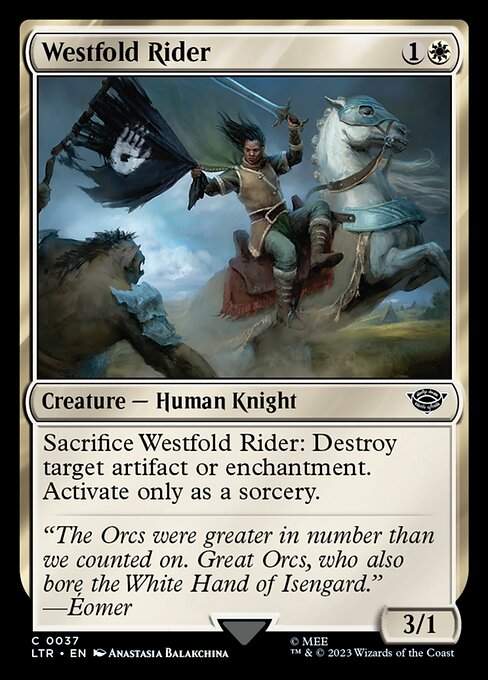Westfold Rider The Lord of the Rings: Tales of Middle-earth Magic: The Gathering card image
