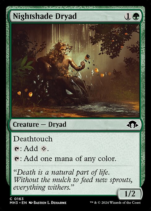 Nightshade Dryad Modern Horizons 3 Magic: The Gathering card image