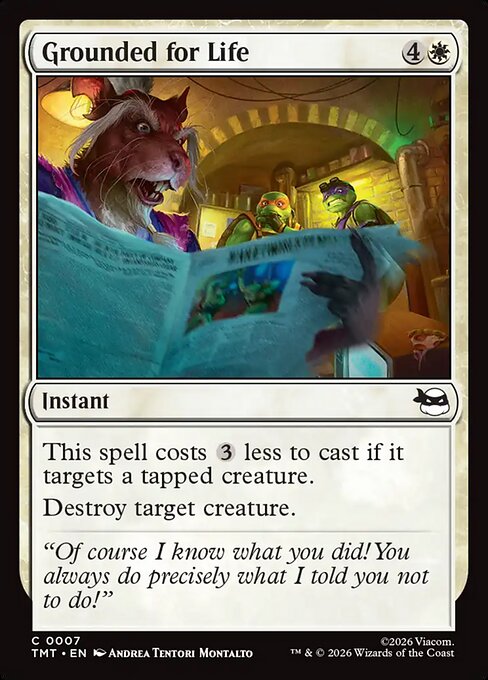Grounded for Life Teenage Mutant Ninja Turtles Magic: The Gathering card image