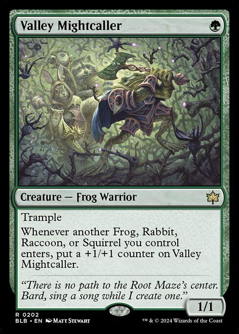 Valley Mightcaller - Bloomburrow #202