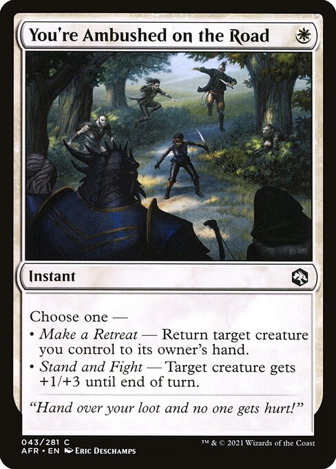 You're Ambushed on the Road Adventures in the Forgotten Realms Magic: The Gathering card image