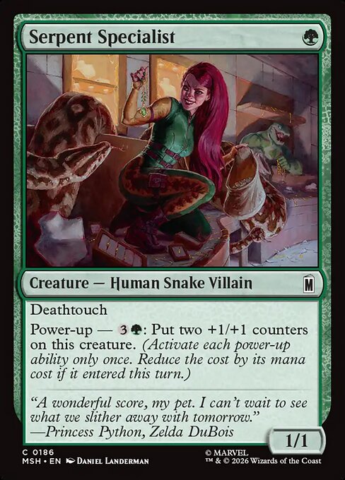 Serpent Specialist Marvel Super Heroes Magic: The Gathering card image