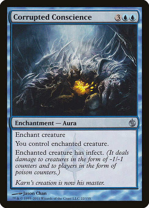 Corrupted Conscience - Mirrodin Besieged #22 Magic: The Gathering card image