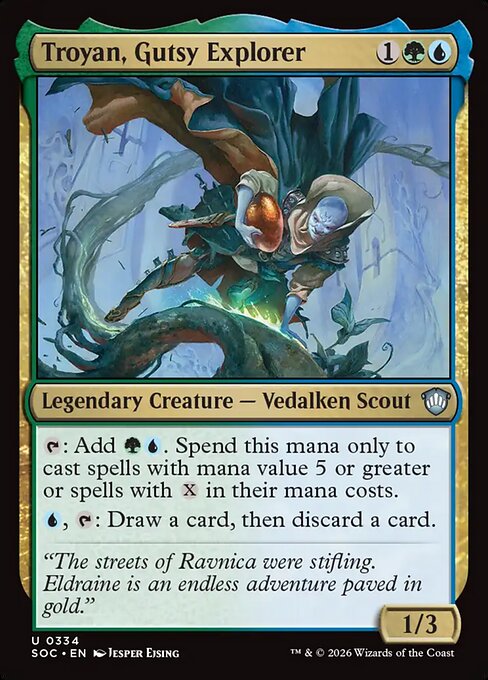 Troyan, Gutsy Explorer - Secrets of Strixhaven Commander #334