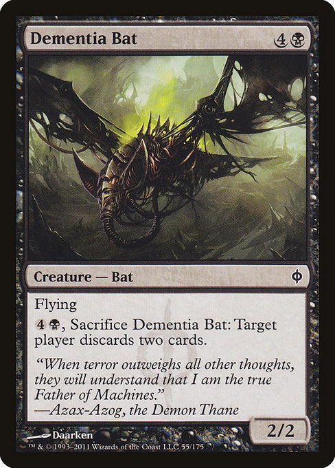 Dementia Bat - New Phyrexia #55 Magic: The Gathering card image