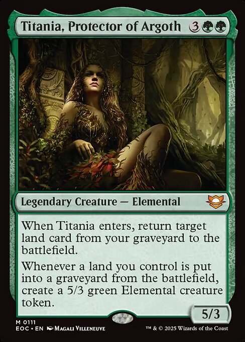 Titania, Protector of Argoth Edge of Eternities Commander Magic: The Gathering card image