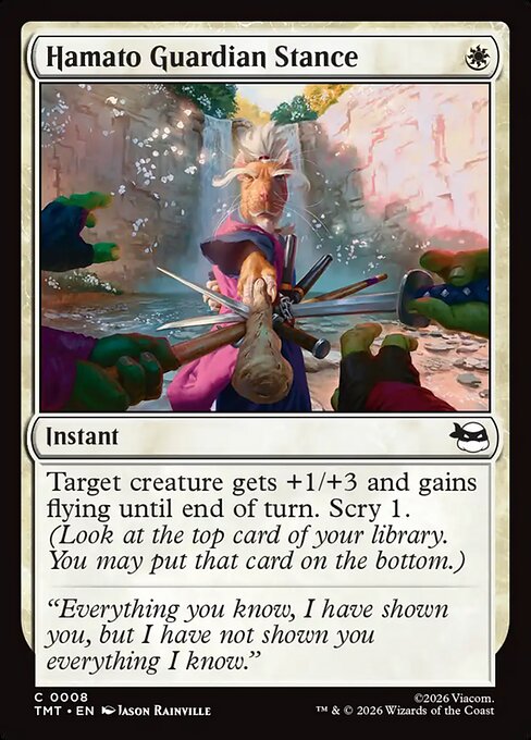 Hamato Guardian Stance - Teenage Mutant Ninja Turtles #8 Magic: The Gathering card image