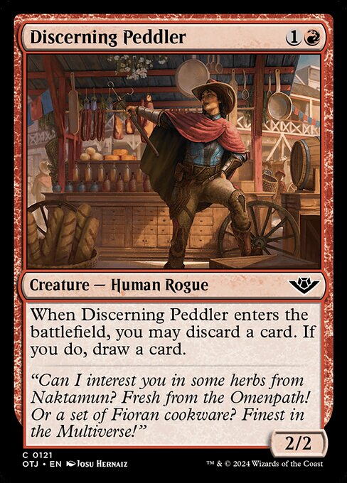 Discerning Peddler - Outlaws of Thunder Junction #121 Magic: The Gathering card image