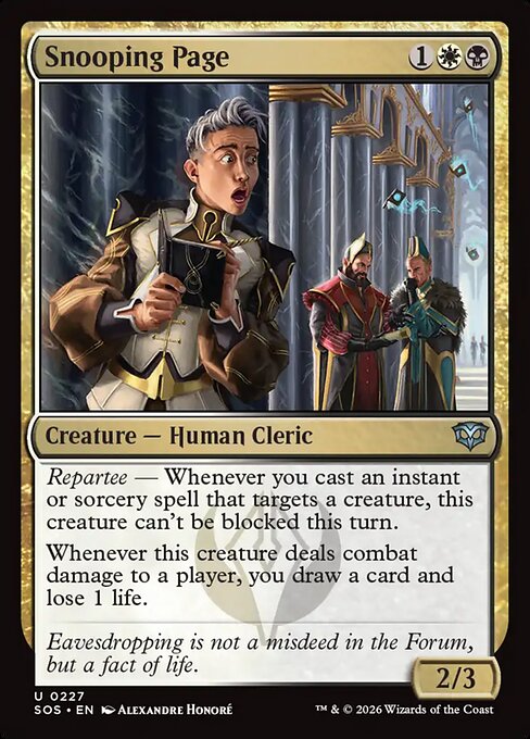 Snooping Page Secrets of Strixhaven Magic: The Gathering card image