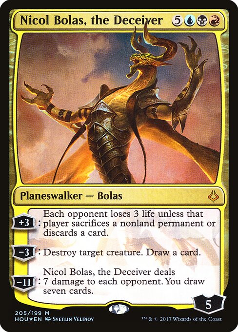 Nicol Bolas, the Deceiver Hour of Devastation Magic: The Gathering card image