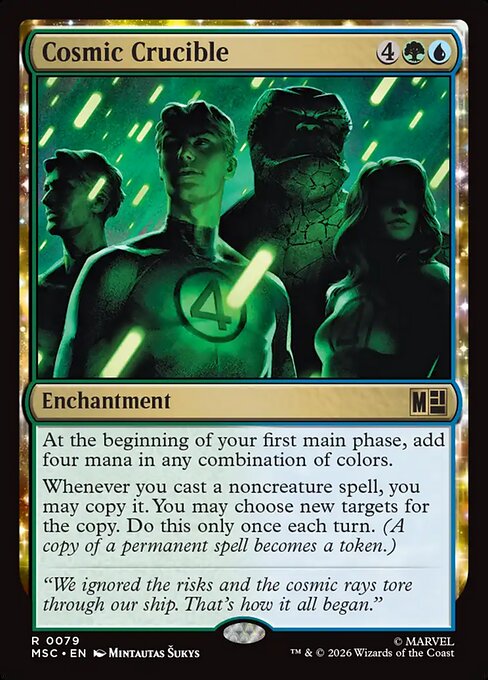 Cosmic Crucible Marvel Super Heroes Commander Magic: The Gathering card image