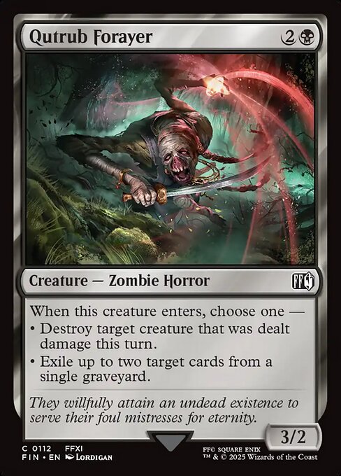 Qutrub Forayer - Final Fantasy #112 Magic: The Gathering card image