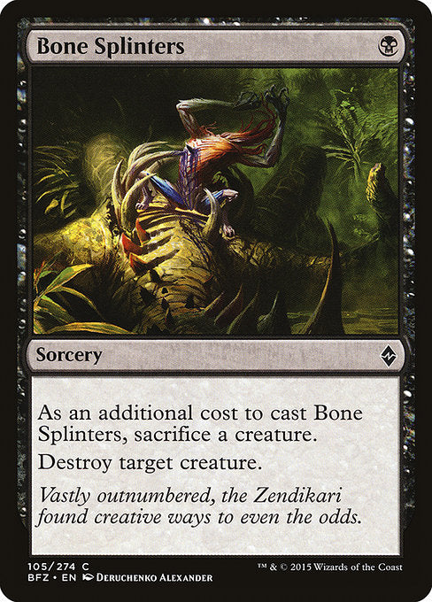 Bone Splinters - Battle for Zendikar #105