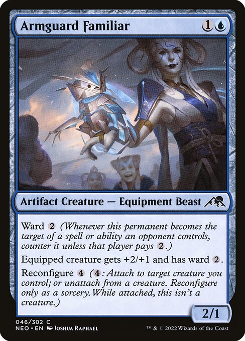Armguard Familiar - Kamigawa: Neon Dynasty #46 Magic: The Gathering card image