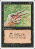 Deathgrip Fourth Edition Magic: The Gathering card image